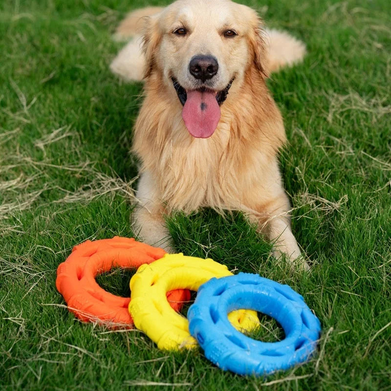 TPR Foam Dog Pull Ring Toy – Bite-Resistant Interactive Chew