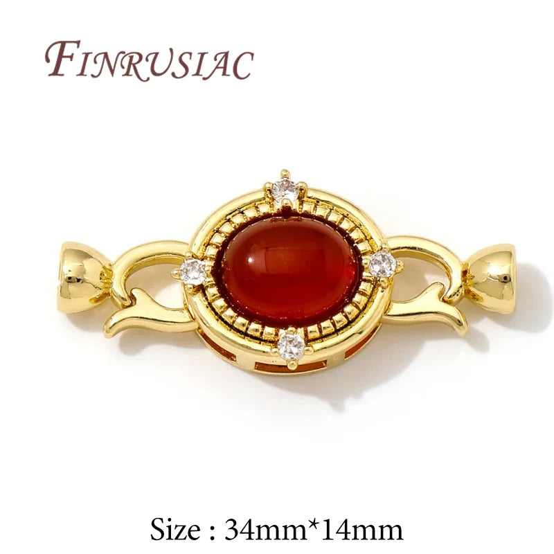 18K Gold Plated Zircon Clasp Connectors – DIY Jewelry Making