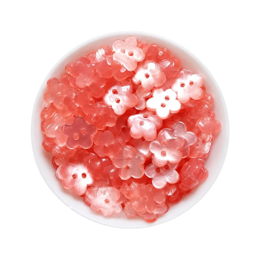 50pcs 3D Flower Buttons 11mm Hollow Cloud Shape – DIY Craft