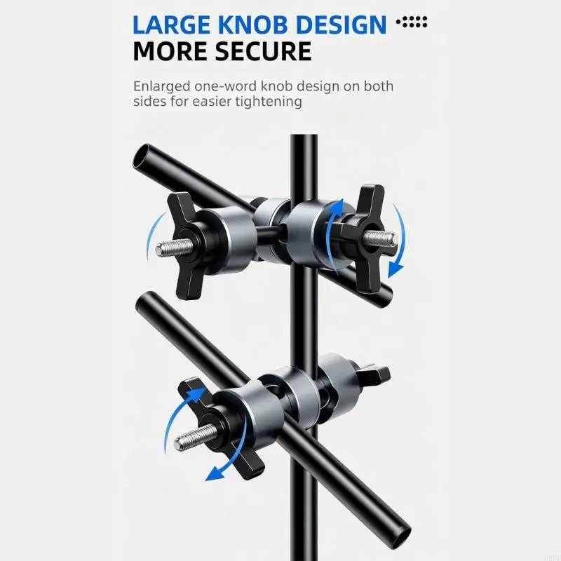 Two-Joint Aluminum Camera Rod Clamp Mount | 10mm & 15mm