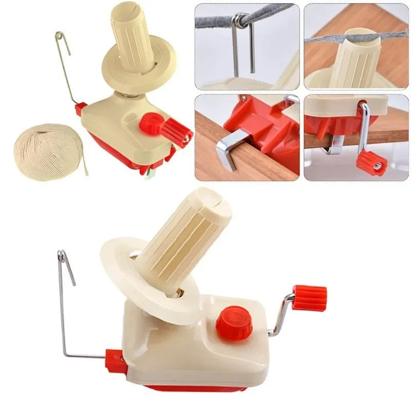 Manual Yarn Ball Winder – Wool Winding & Thread Spool Tool