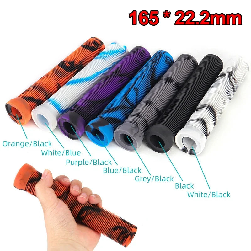 BUCKLOS 165mm Rubber Bike Handlebar Grips – Anti-Slip Pair