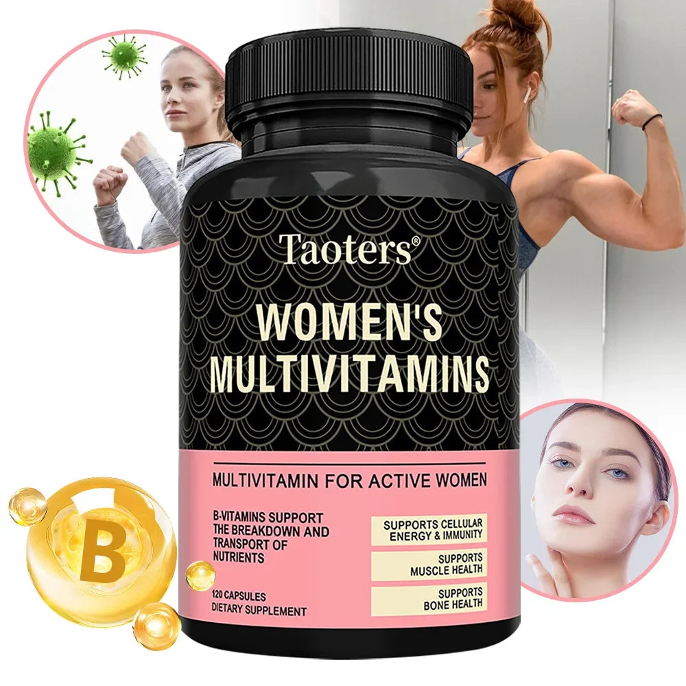 Taoters Women's Multivitamin – B12, D, C, Zinc & Magnesium