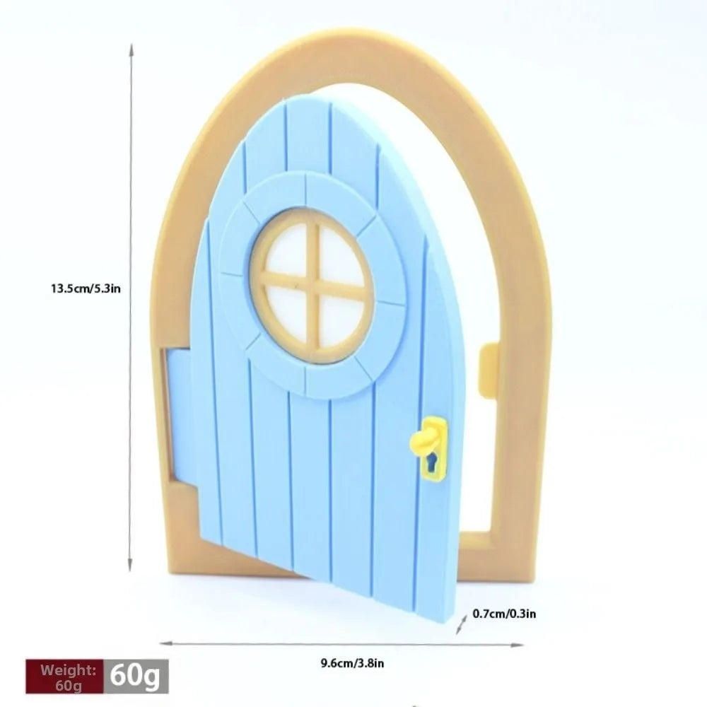 Fairy Cottage Door – Miniature Wood & Plastic Elf Fairy Door