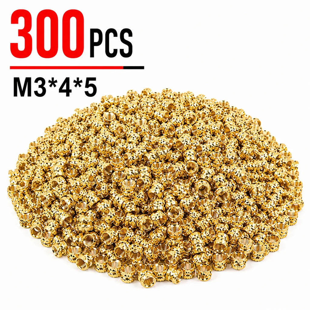M3 Brass Heat Set Insert Nuts 5×4mm for 3D Printing & DIY