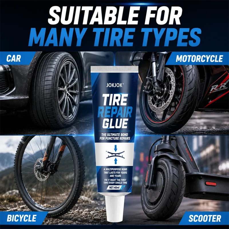 JOKJOK Tire Repair Glue – Strong Rubber Adhesive Sealant