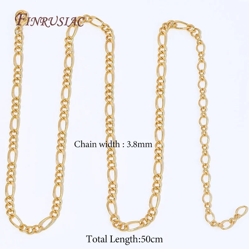 18K Gold Plated Necklace Chain with Lobster Clasp | DIY Jewelry