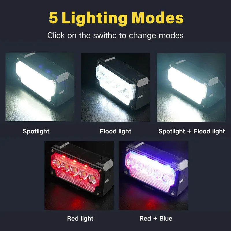 Nixie Bike LED Headlight Light Sensing 5 Modes Type-C Charge