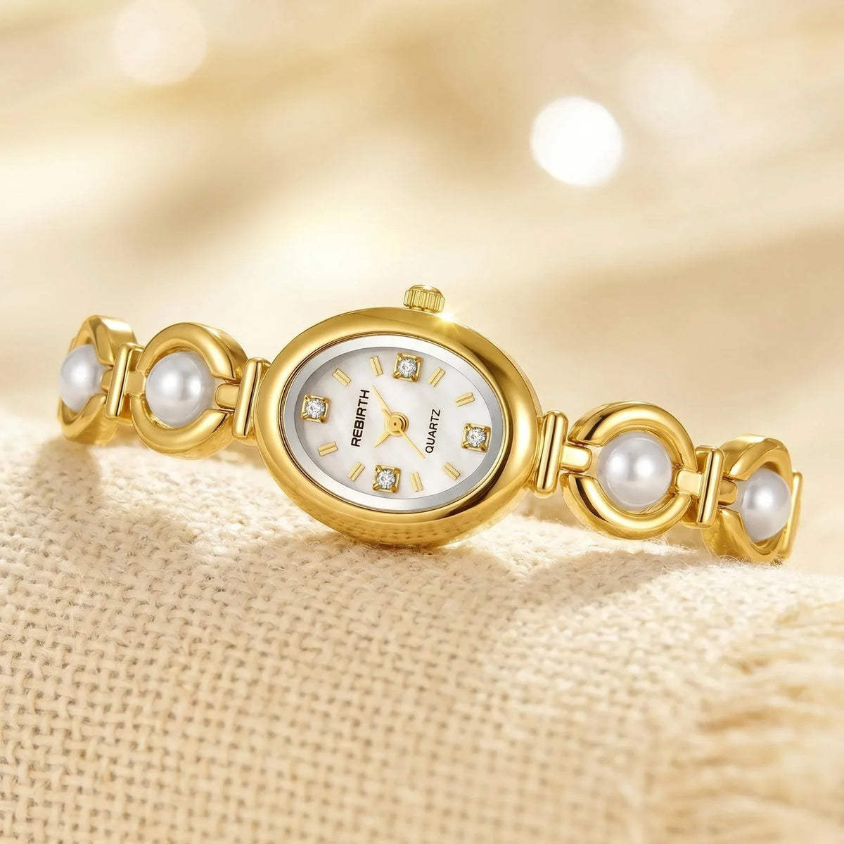 REBIRTH Stainless Steel Quartz Watch – Minimalist Style