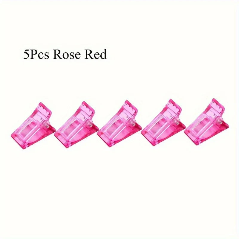 Acrylic Nail Extension Clips – Gel Builder UV Clamp Set