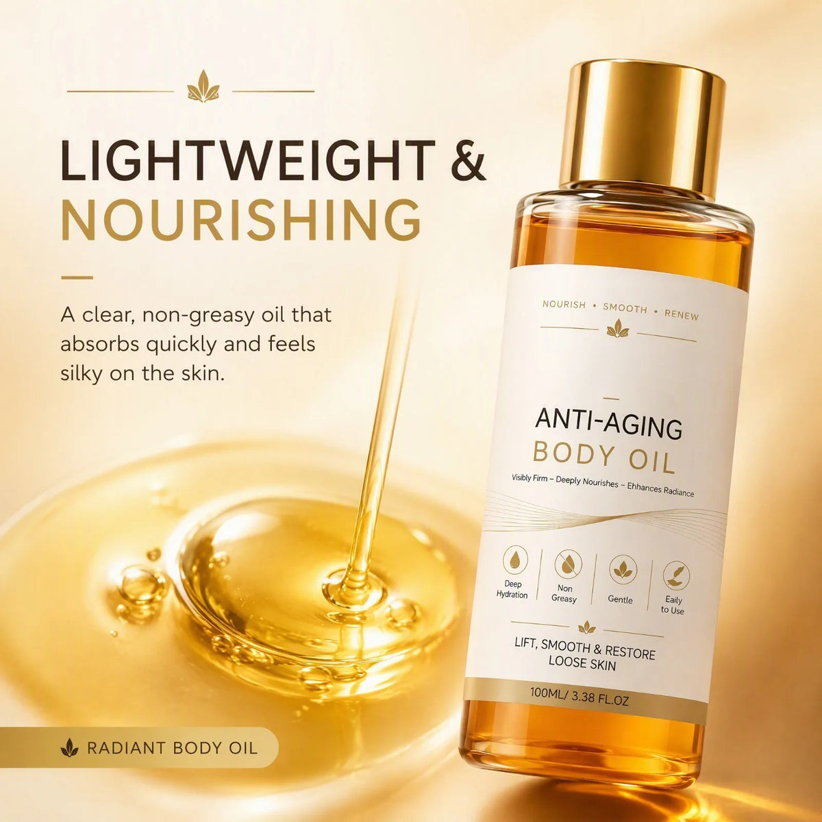Nixie Firming Body Oil – Hydrating & Smoothing Skin Care