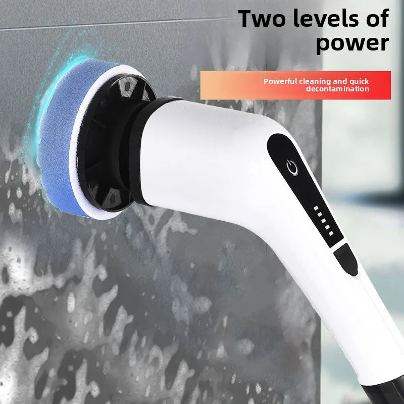 Electric Cleaning Brush Set | Telescopic Rod, Waterproof