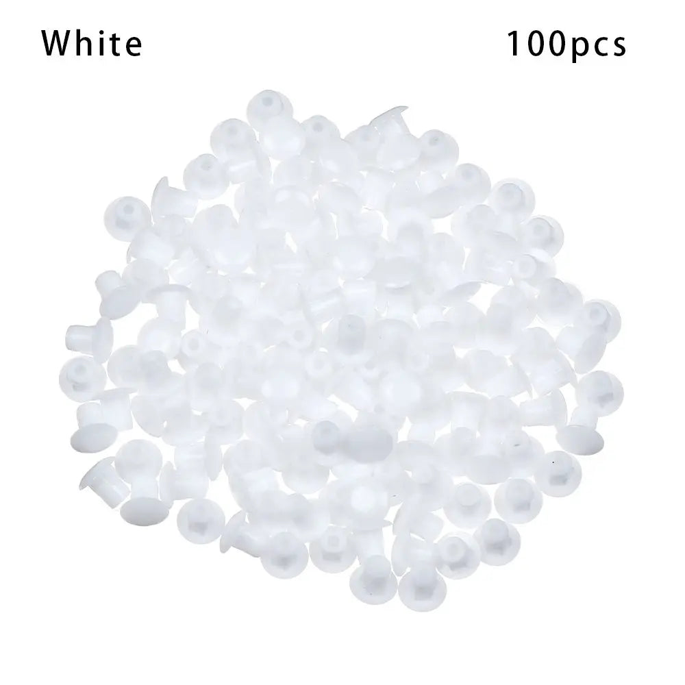 100Pcs Plastic Hole Plugs – Furniture Screw Hole Covers & Caps