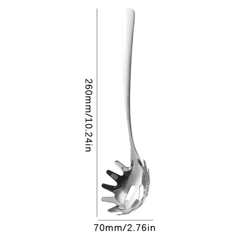 Stainless Steel Noodle Spoon Pasta Server & Food Strainer