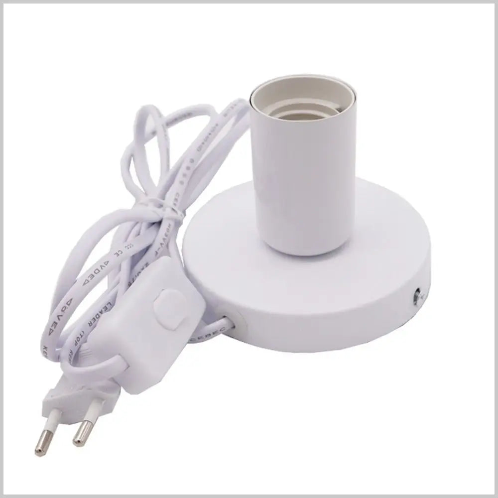 Vintage Retro E27 Desktop Lamp Base EU Plug – Industrial Style