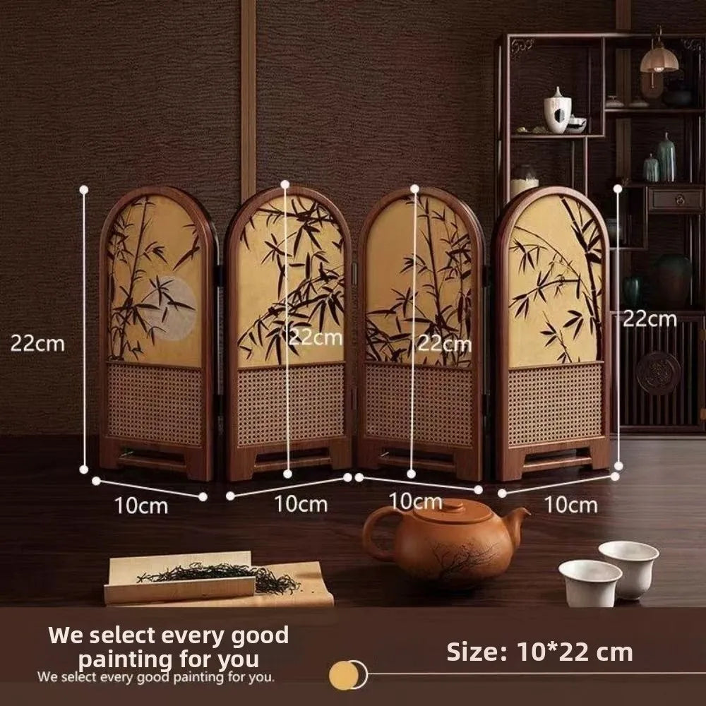 Miniature Folding Screen 1:12 Scale – Chinese Retro Dollhouse