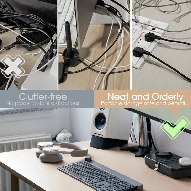 Portable Cable Organizer for Charging & Headphone Cables (5/10pk)