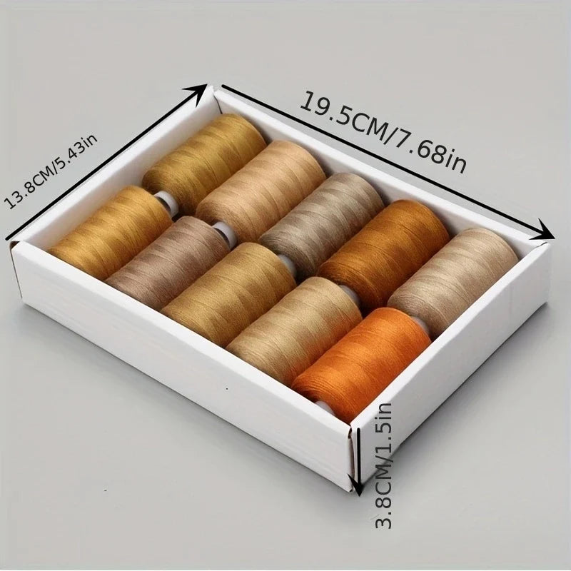 Polyester Sewing Thread Brown Series – Quilting & Embroidery