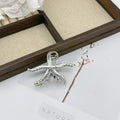 Ocean Starfish Hair Claw Clip Gold Metal Large Barrette