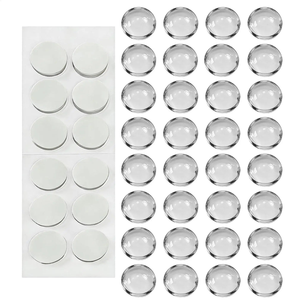 32pc Raised Clear Keyboard Stickers for Long Nails | Transparent