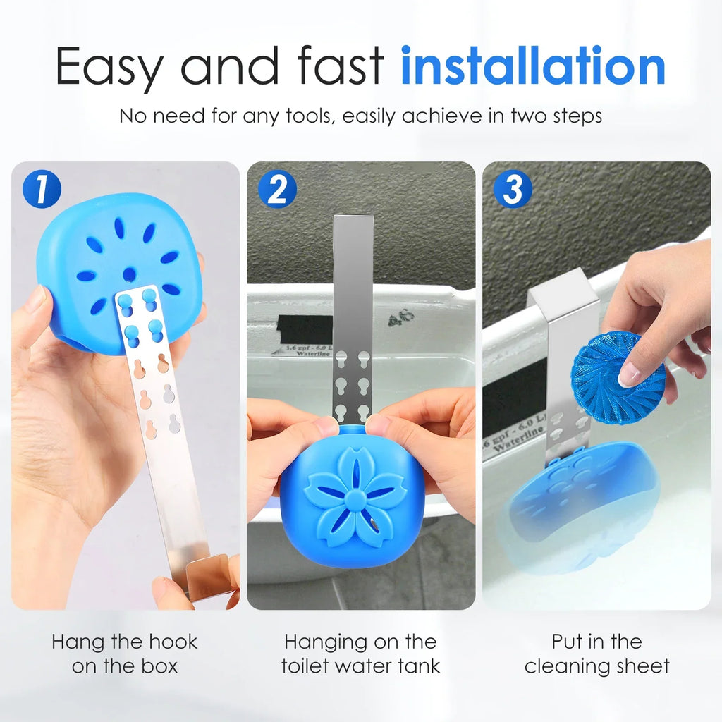 2-Pack Adjustable Toilet Tank Tablet Holder – Metal Bracket