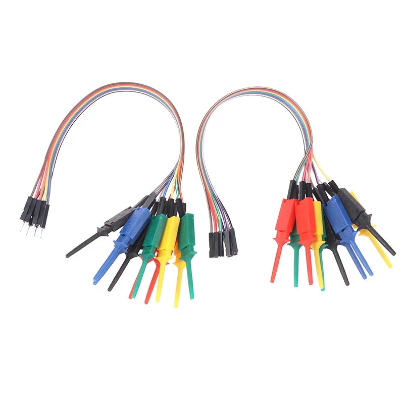 20cm Test Hook Clip Logic Analyzer Probe Cable Clamp Kit