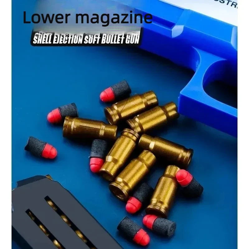 Shell Ejecting Soft Bullet Toy Pistol – Kids Outdoor Shooting