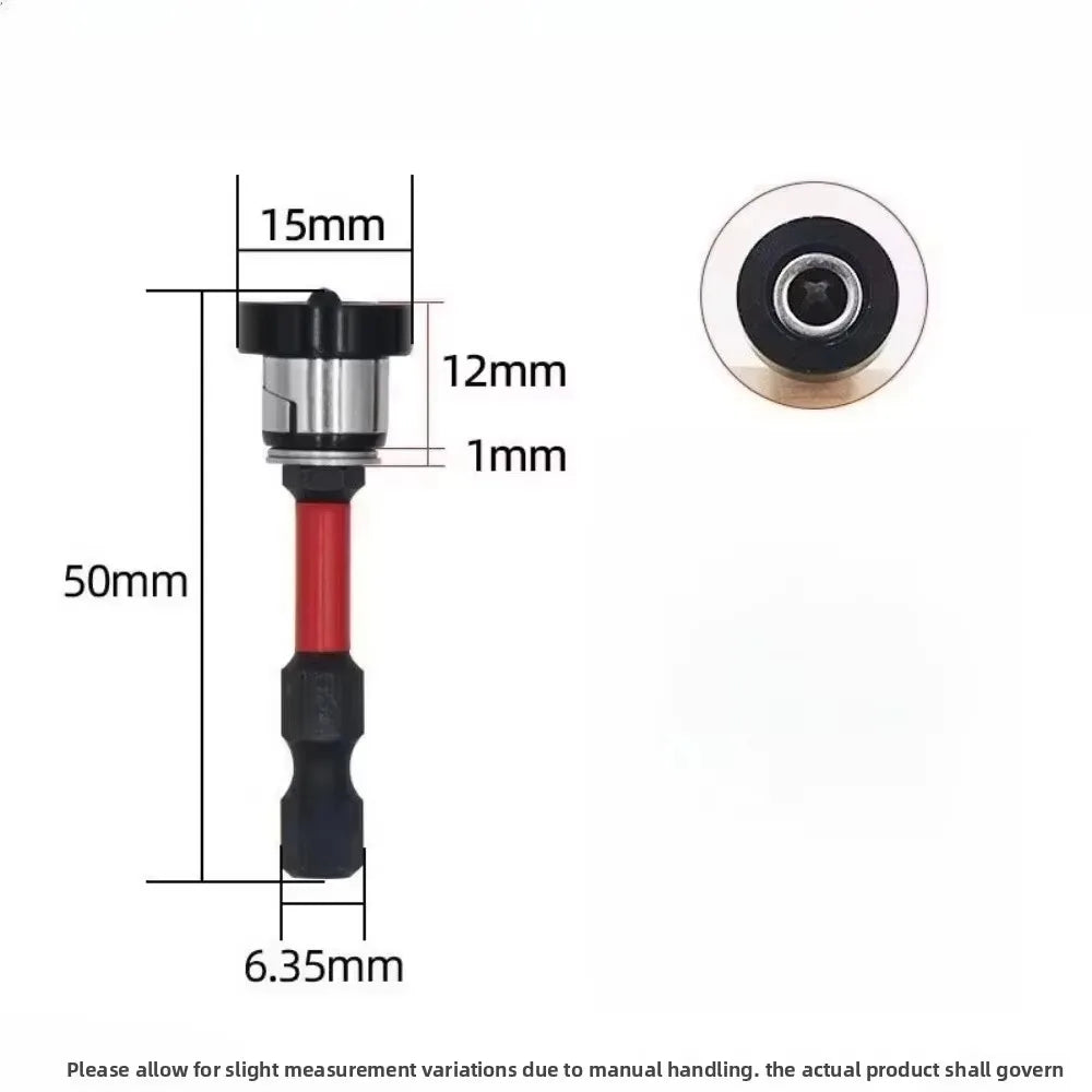 Magnetic Drywall Screw Setter Bit S2 Depth Stop – 1/2/3/5 Pack