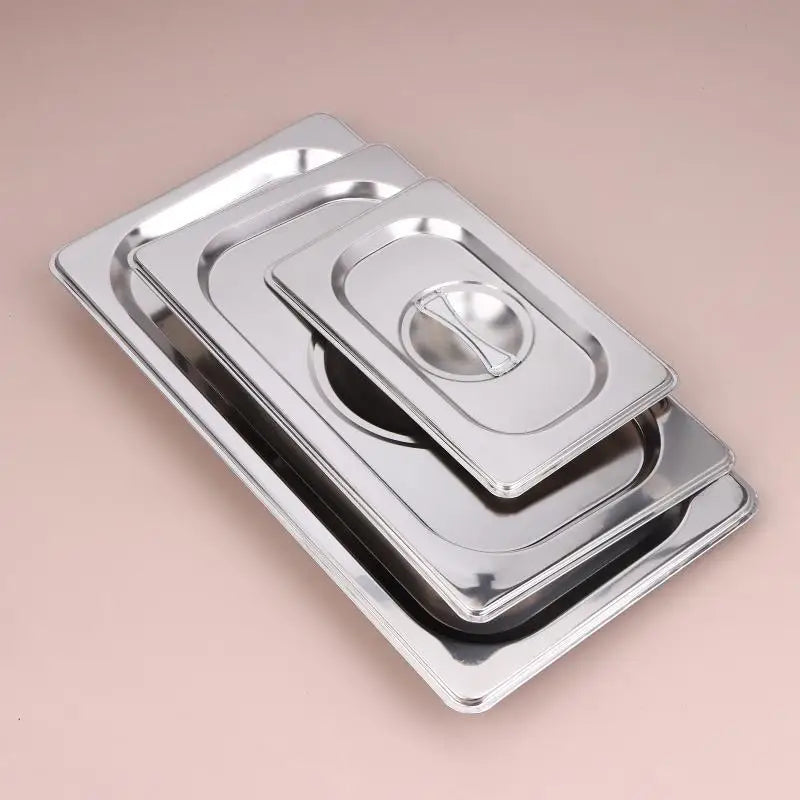Stainless Steel Food Pan Lids – Steam Table Covers 1/9–1/1
