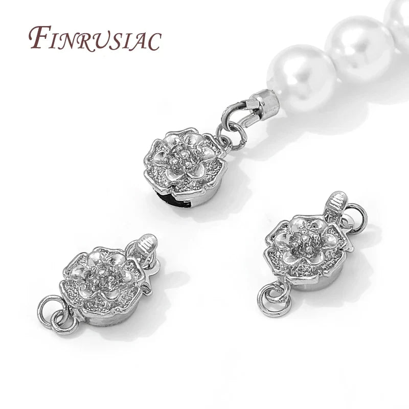 Brass Flower Lobster Clasps – Gold Plated DIY Jewelry Findings