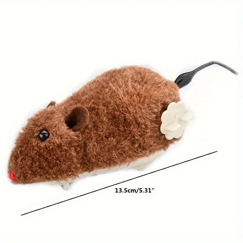 Lifelike Plush Mouse Toy for Cats, Dogs & Kids – Random Color