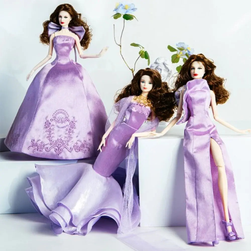 Purple Lace Doll Clothes Set | 1/6 Scale Fashion Doll Outfit