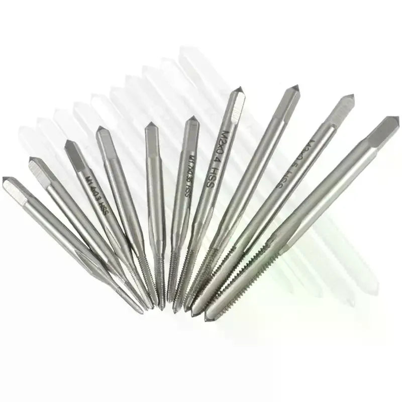 M1–M3.5 Miniature Hand Tap Set 10Pcs – HSS Wire & Nut Threading