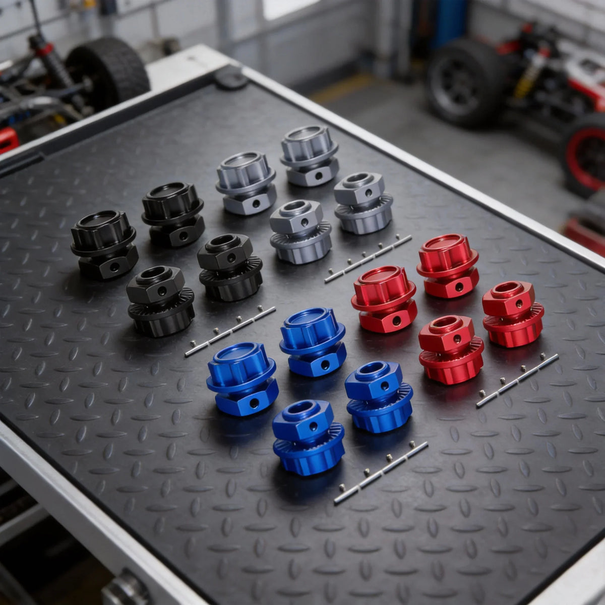 CNC Aluminum Wheel Hex Hub Adapter for 1/10 & 1/8 RC Cars