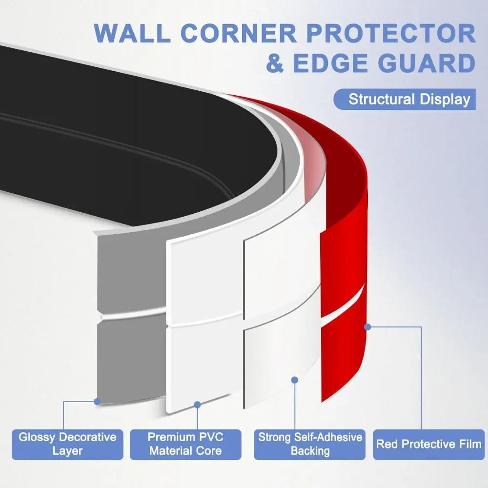 Self-Adhesive Wall Corner Protector Caulk Strip 100cm