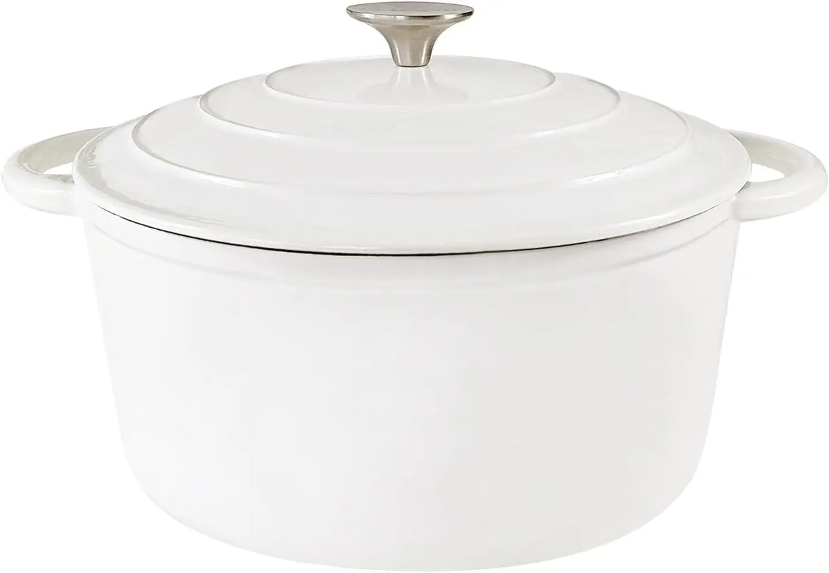 FEB.WIND 5L Enameled Cast Iron Dutch Oven Pot with Lid
