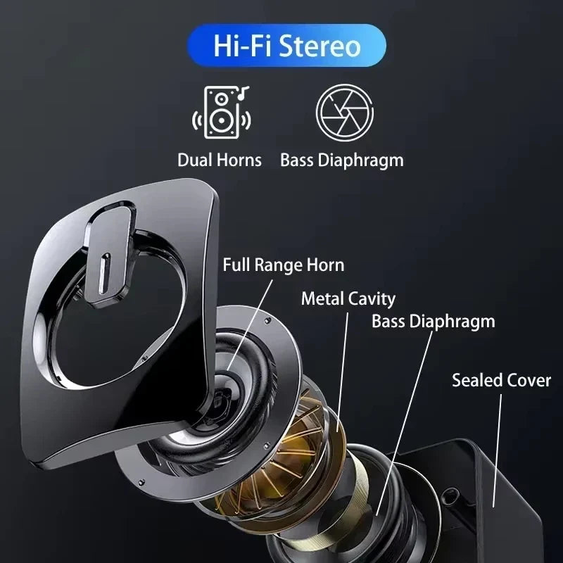 NOCCLILI USB Computer Speaker – LED HiFi Stereo & Microphone