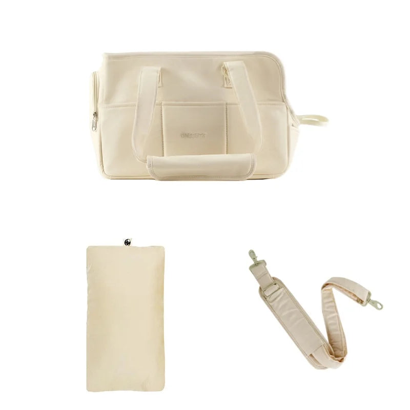 Travel Pet Carrier Bag – Breathable Cotton Shoulder Bag for Pets