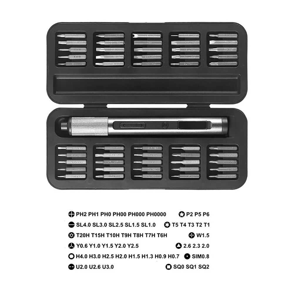 DAZZLEEX Rechargeable Precision Electric Screwdriver Set 50 Bits