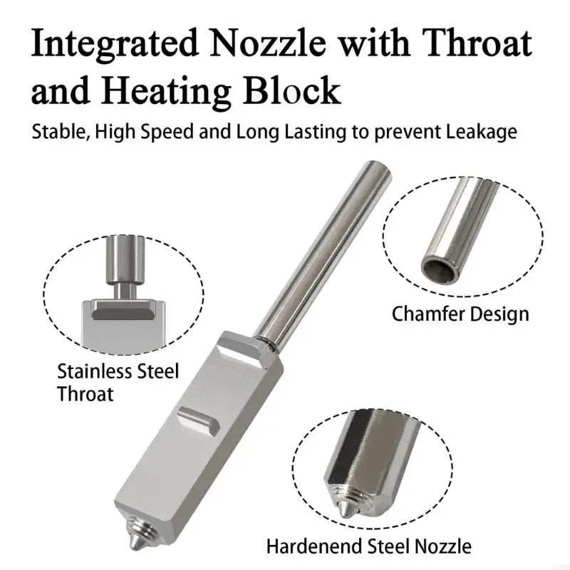 0.4mm Hardened Steel Nozzle Replacement for S1 3D Printer
