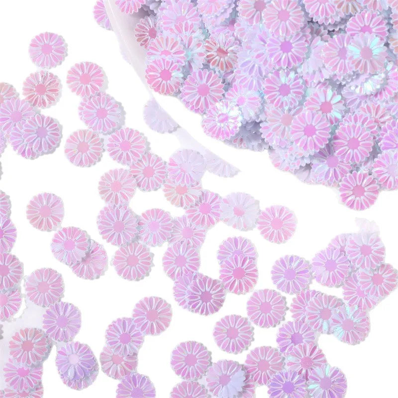 50g Daisy Sequins 9mm – Glitter Flakes for Nail Art & DIY Crafts
