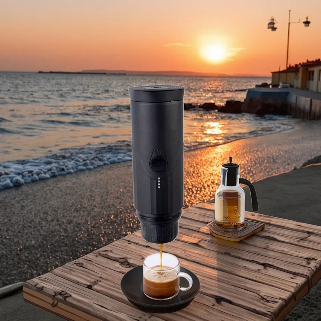 DUTRIEUX Portable Espresso Maker – USB Battery Capsule Coffee