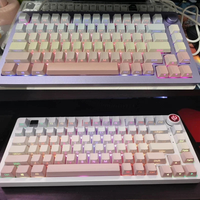 121-Key Double Shot ABS Keycaps – LED Backlit Side Print