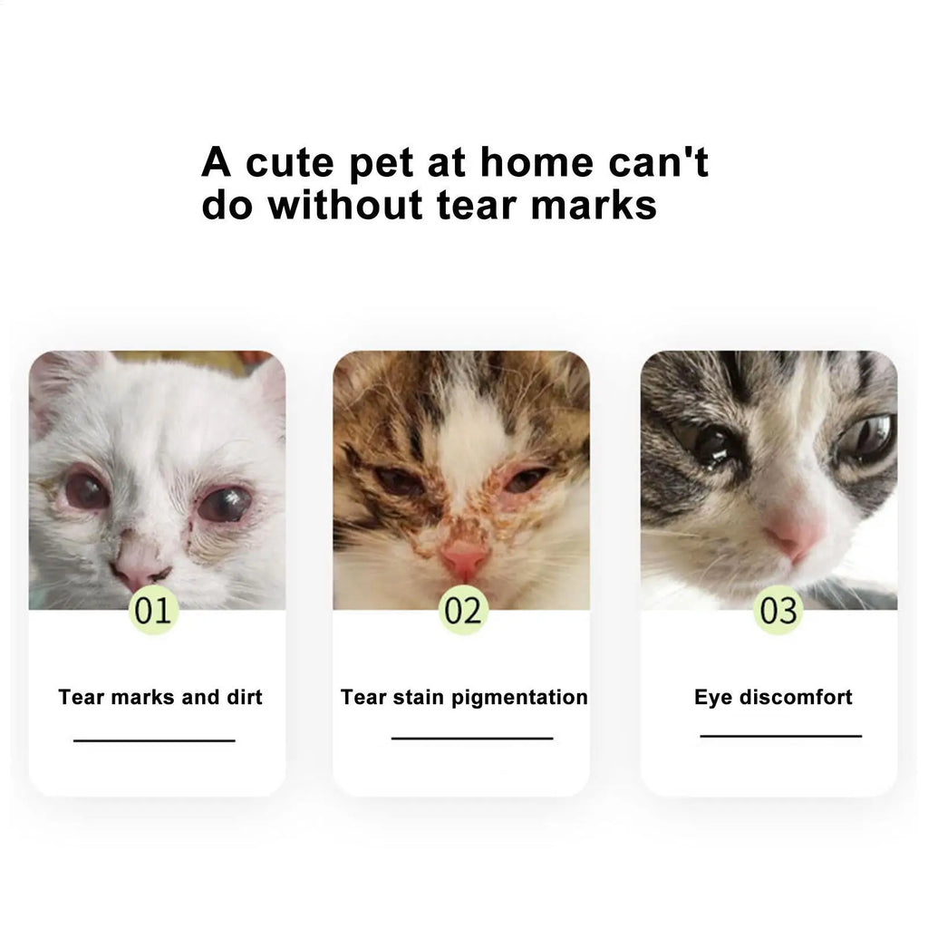 Pet Tear Stain Removal Brush – Eye Cleaning Grooming Tool
