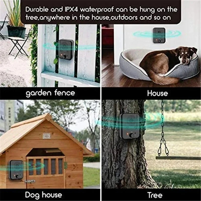 Ultrasonic Dog Bark Deterrent – 3-Level Outdoor Training Tool