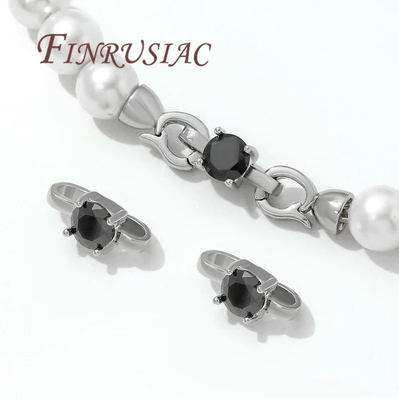 Rhodium Plated Brass Connector – DIY Jewelry Clasp Findings