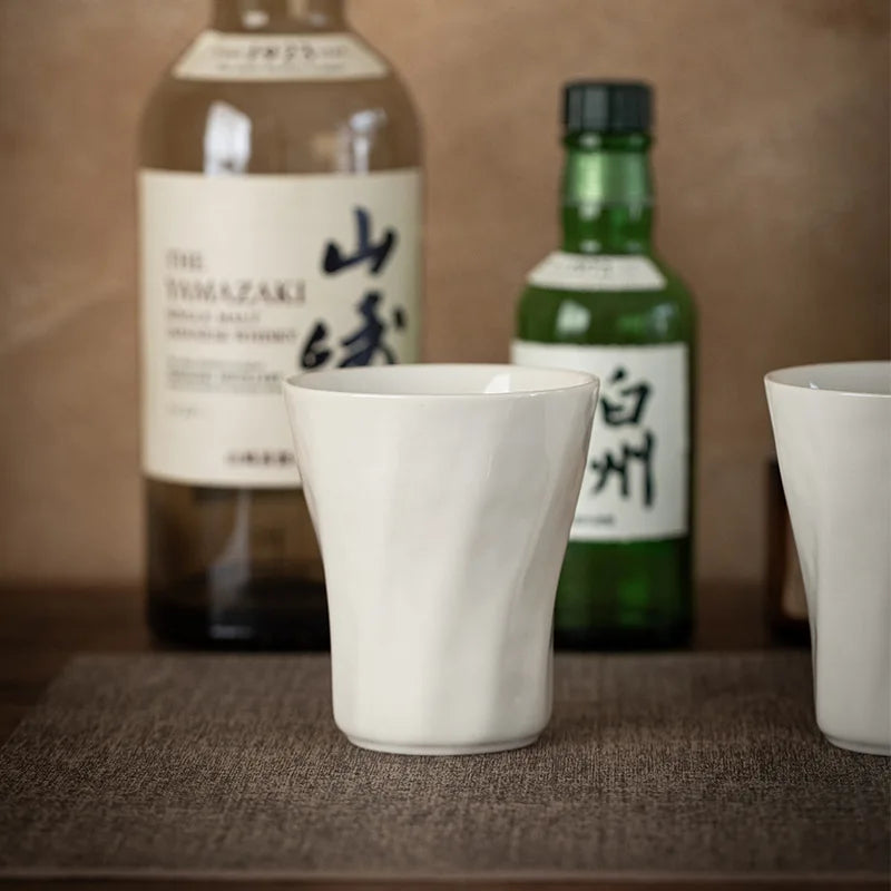 Dehua White Porcelain Coffee Cup 220ml – Ceramic Tea Mug