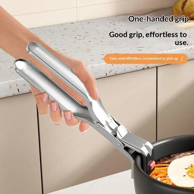 Stainless Steel Bowl & Pot Gripper – Anti-Scald Kitchen Tool