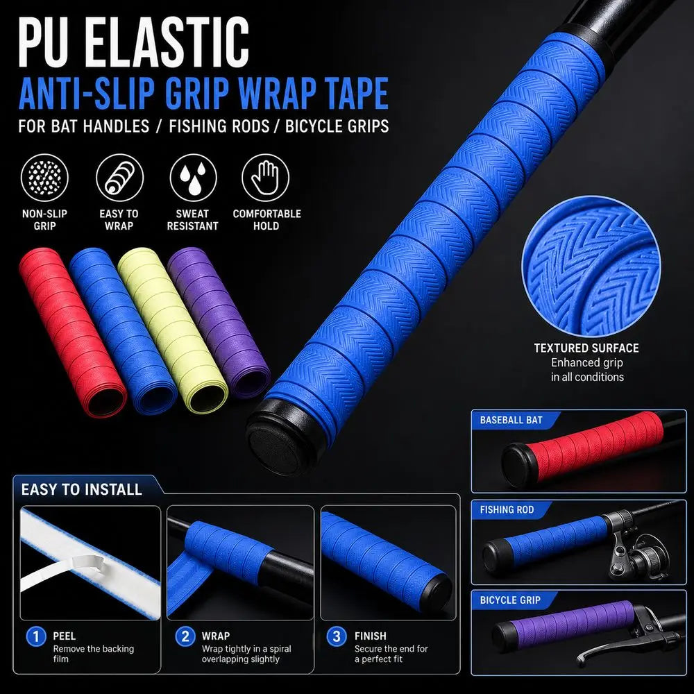 PU Anti-Slip Grip Tape for Fishing Rods & Rackets | Nixie