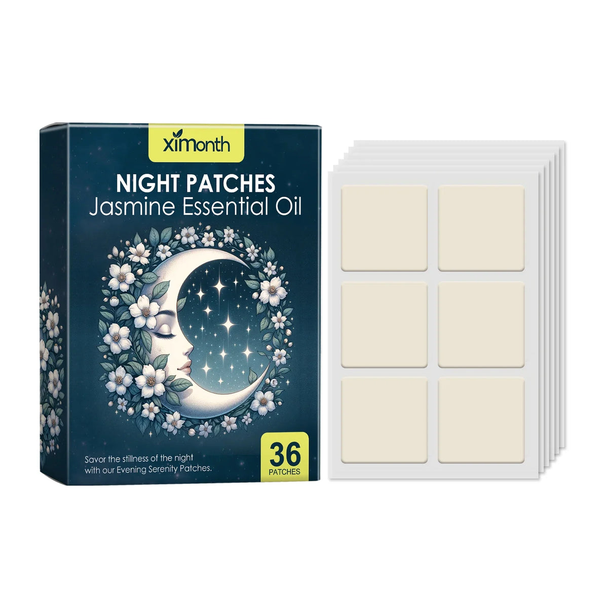 Ximonth Sleep Patch – Jasmine & Hops Aromatherapy | 36 Pack